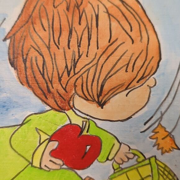 Vintage hand painted wall art‎ - Picture 5 of 8